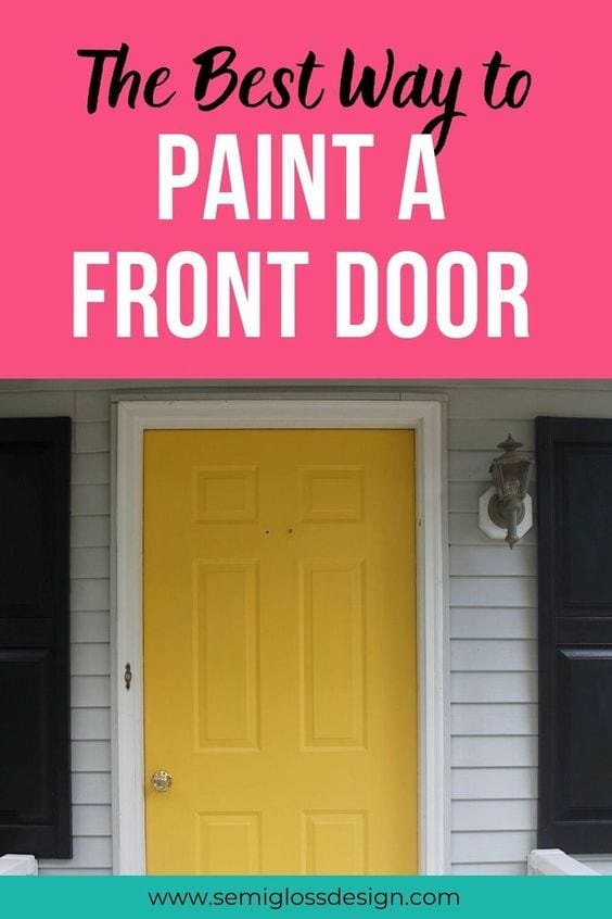 How to Paint an Exterior Door for Instant Curb Appeal