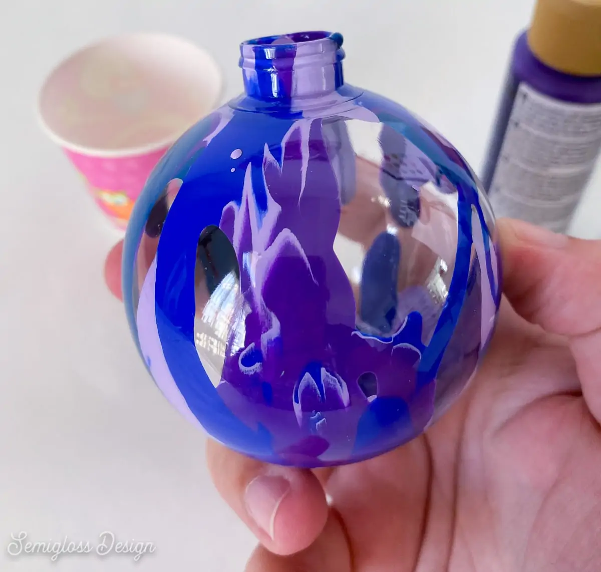 DIY Galaxy Ornaments to Make for Your Tree - Semigloss Design