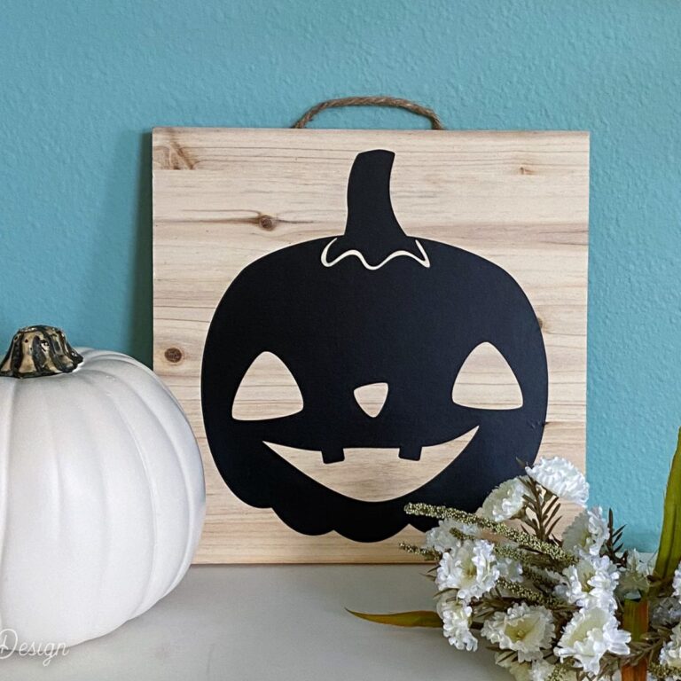 Make a Jack O'Lantern Sign for Halloween - Semigloss Design